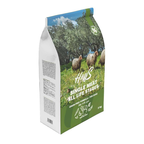 Visuel 1 du produit Croquette pour chien adulte mono-protéine d'agneau sans céréales Hays - 3 kg