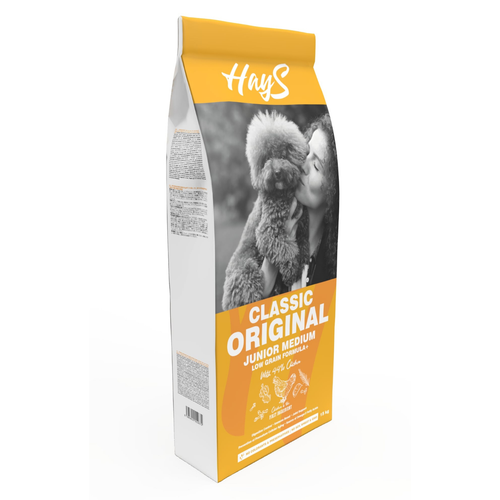 Visuel 1 du produit Croquette pour chiot de taille de taille moyenne au poulet Hays Classic - 15 kg