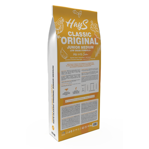 Visuel 3 du produit Croquette pour chiot de taille de taille moyenne au poulet Hays Classic - 15 kg