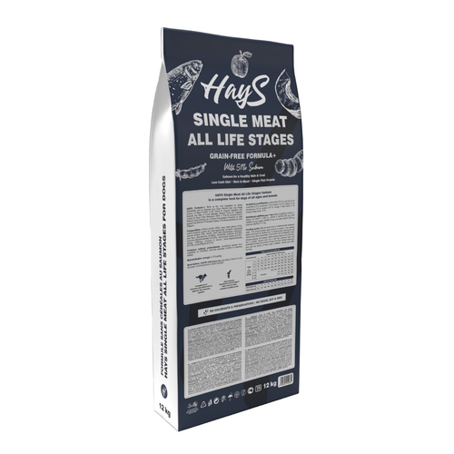 Visuel 3 du produit Croquette pour chien adulte mono-protéine de saumon sans céréales Hays - 12 kg