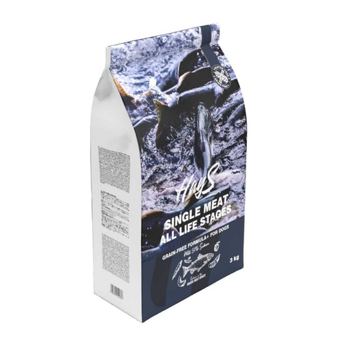 Visuel 1 du produit Croquette pour chien adulte mono-protéine de saumon sans céréales Hays - 3 kg