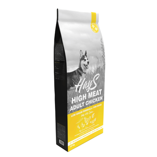 Visuel 1 du produit Croquette pour chien adulte au poulet Hays High Meat - 12 kg