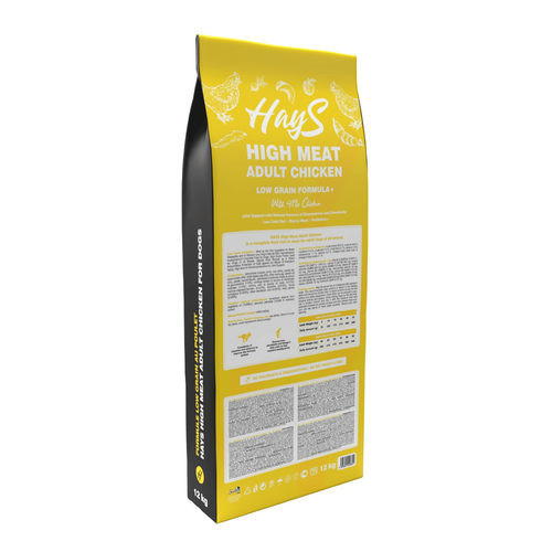 Visuel 3 du produit Croquette pour chien adulte au poulet Hays High Meat - 12 kg