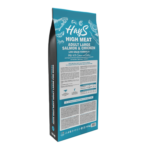 Visuel 3 du produit Croquette pour chien adulte de grande taille au poisson et au poulet Hays - 12 kg