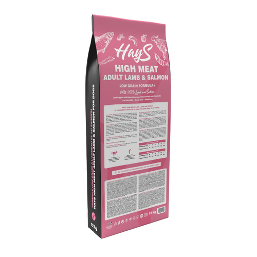 Visuel 3 du produit Croquette pour chien adulte à l'agneau et au poisson Hays High Meat - 12 kg
