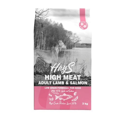 Visuel 2 du produit Croquette pour chien adulte à l'agneau et au poisson Hays High Meat - 3 kg