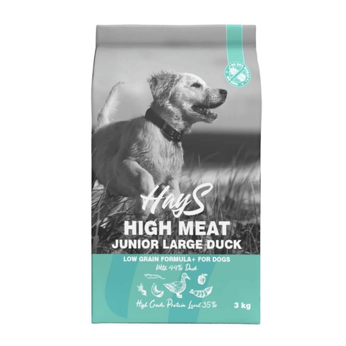 Visuel 2 du produit Croquette pour chiot de grande taille au canard Hays High Meat - 3 kg