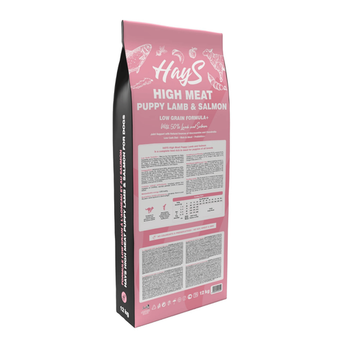 Visuel 3 du produit Croquette pour chiot à l'agneau et au poisson Hays High Meat - 12 kg