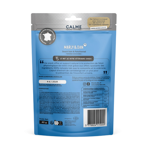 Visuel 2 du produit Friandises pour chat tendres bouchées calme Marly & Dan - 40 g