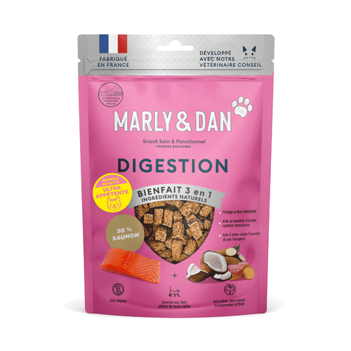 Visuel 1 du produit Friandises pour chat tendres bouchées digestion Marly & Dan - 40 g