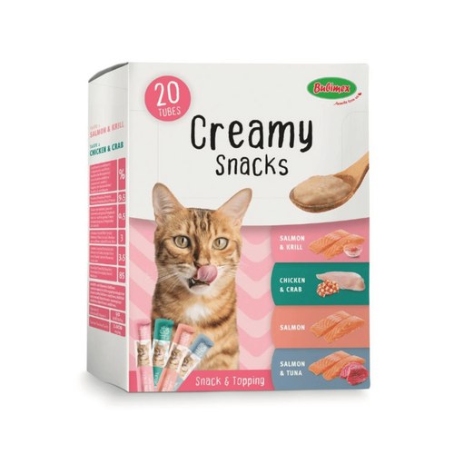 Visuel 1 du produit Friandise en crème pour chat Multipack Bubimex Creamy x 20 - 300 g