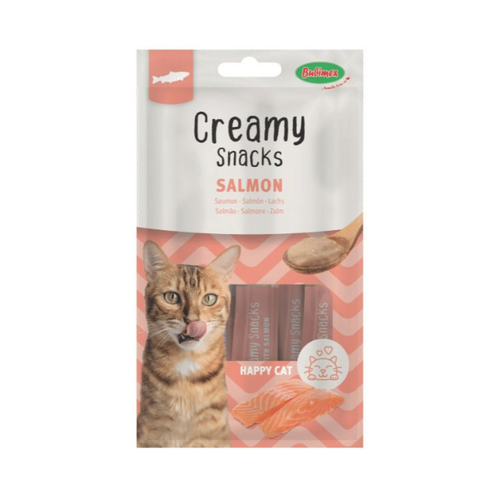 Visuel 1 du produit Friandise en crème pour chat au saumon Bubimex Creamy x 4 - 60 g
