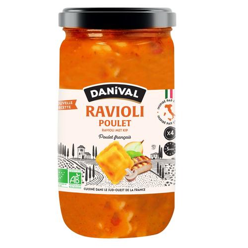 Visuel 1 du produit Raviolis au poulet d'origine française DANIVAL 670 g