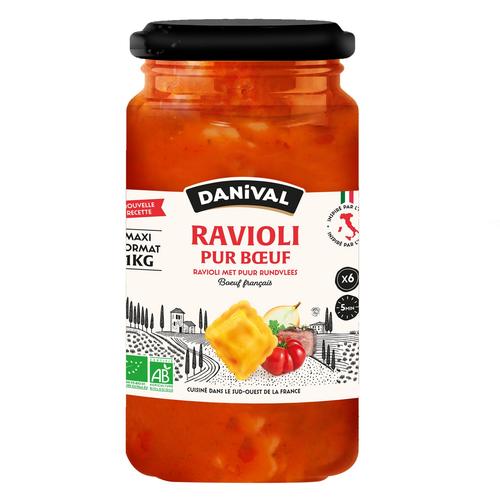 Visuel 1 du produit Grand ravioli pur bœuf en Bocal Danival - 1 kg