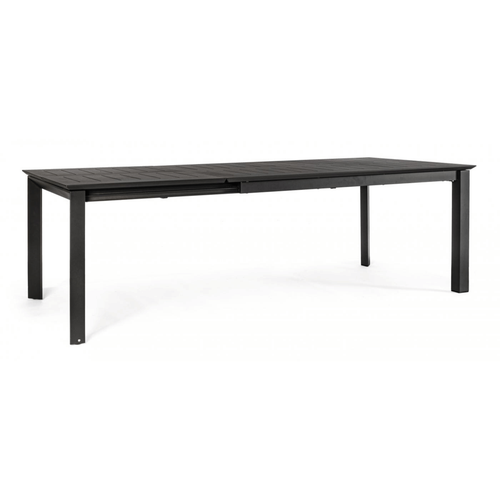 Visuel 1 du produit Table de jardin extensible anthracite BIZZOTTO konnor - 160/240x100cm
