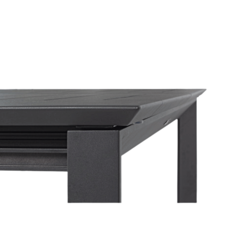 Visuel 5 du produit Table de jardin extensible anthracite BIZZOTTO Konnor - 200/300x110x76cm
