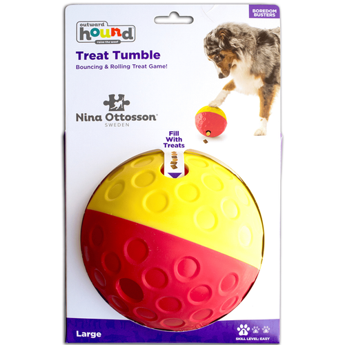 Visuel 2 du produit Jouet pour chien coloris rouge balle à friandises – Taille L