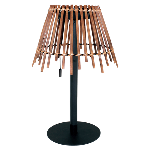 Visuel 1 du produit Lampe Eleonor coloris marron en bambou Watt & Home - 32 cm