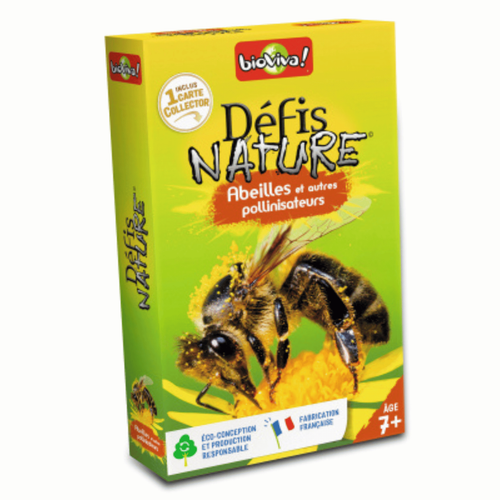 Visuel 1 du produit Jeu de cartes Défis Nature Abeilles et autres pollinisateurs aux Éditions Bioviva