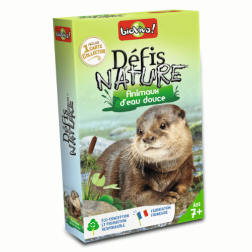 Visuel 1 du produit Jeu de cartes Défis Nature Animaux d'eau douce aux Éditions Bioviva