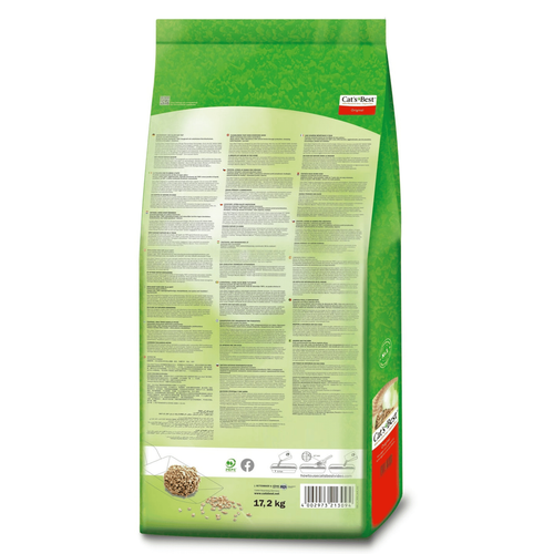 Visuel 4 du produit Litière végétale agglomérante pour chat et furet Cat’s Best Original 40 L - 17.2 kg