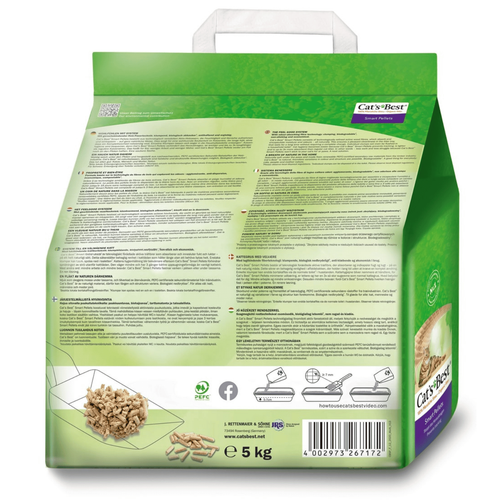 Visuel 3 du produit Litière végétale agglomérante pour chat Cat’s Best Smart Pellets 10 L - 5 kg