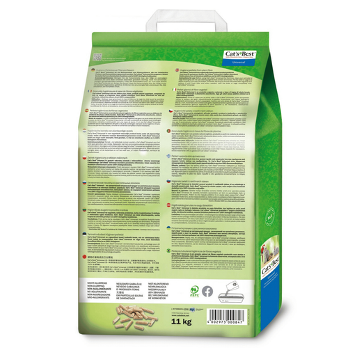 Visuel 3 du produit Litière végétale non-agglomérante pour chat, oiseau et rongeur Cat’s Best Universal 20 L - 11 kg