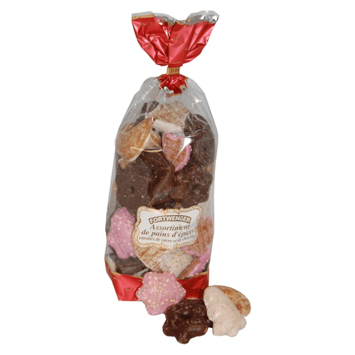 Visuel 1 du produit Assortiment de pains d'épices au chocolat Fortwenger - sachet de 500 g