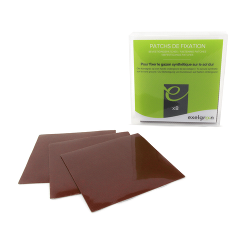 Visuel 1 du produit Patch de fixation pour sol dur pour gazon synthétique Exelgreen - 8 pièces