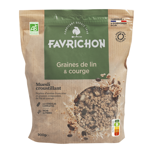 Visuel 1 du produit Muesli Croustillant au Lin et Graines de Courges - 450 g