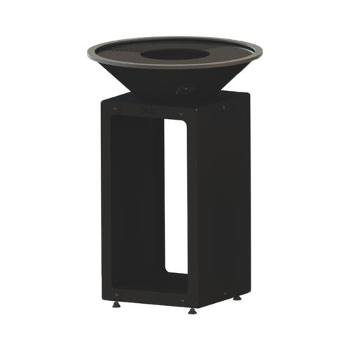 Visuel 1 du produit Brasero B.B.O 58 pour 6 personnes coloris noir en acier brut Oyat - Ø 58 cm