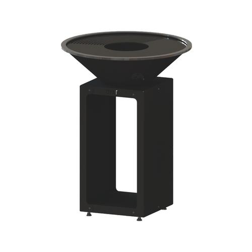 Visuel 1 du produit Brasero B.B.O.68 pour 10 personnes coloris noir en acier brut Oyat - Ø 68 cm