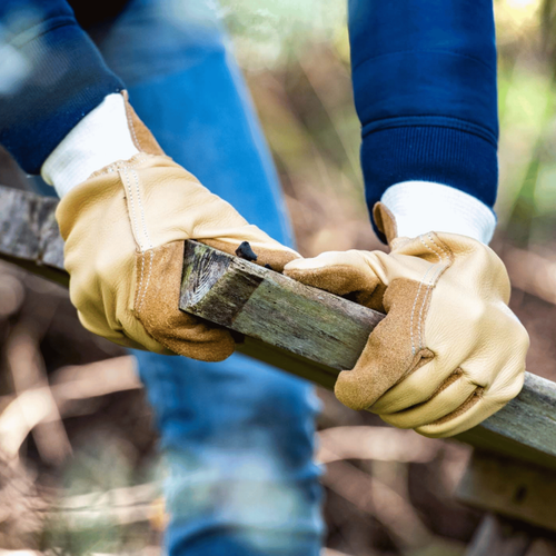 Visuel 2 du produit Gants de jardinage Chêne coloris marron en cuir