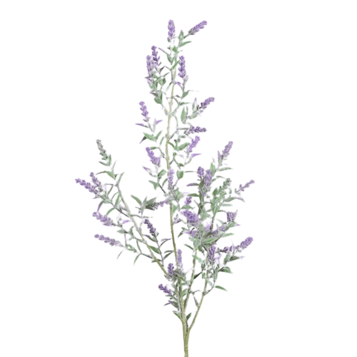 Visuel 1 du produit Branche de lavande artificielle violette - 83 cm