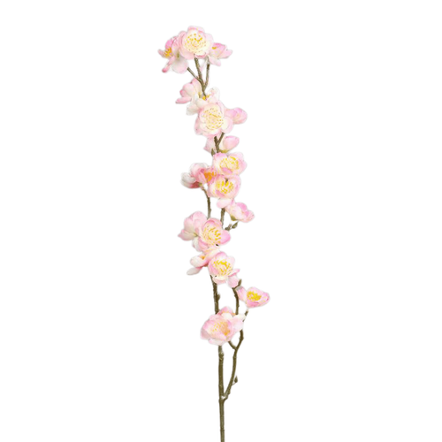Visuel 1 du produit Branche de cerisier artificiel à fleurs rose clair - 65 cm