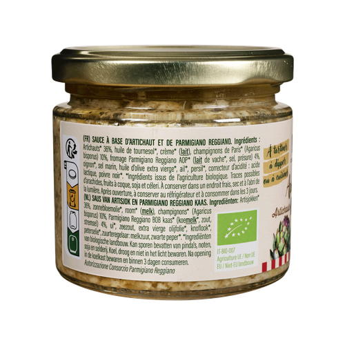 Visuel 3 du produit Sauce bio Apéripasta artichauts champignons parmesan Luce - 180 g