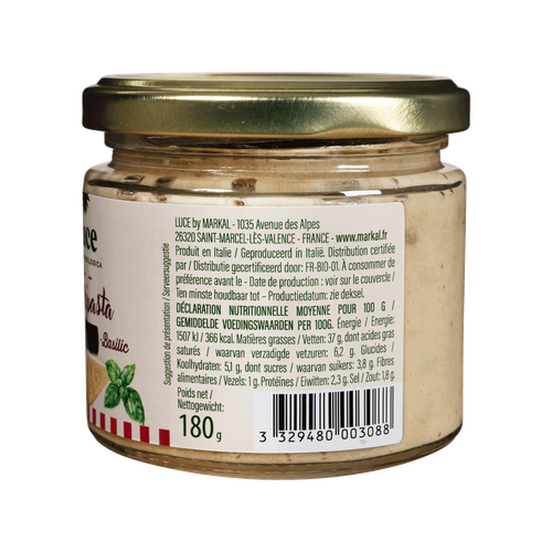 Visuel 2 du produit Sauce bio Apéripasta aubergine basilic parmesan Luce - 180 g