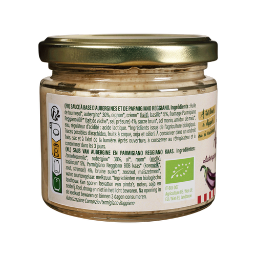Visuel 3 du produit Sauce bio Apéripasta aubergine basilic parmesan Luce - 180 g