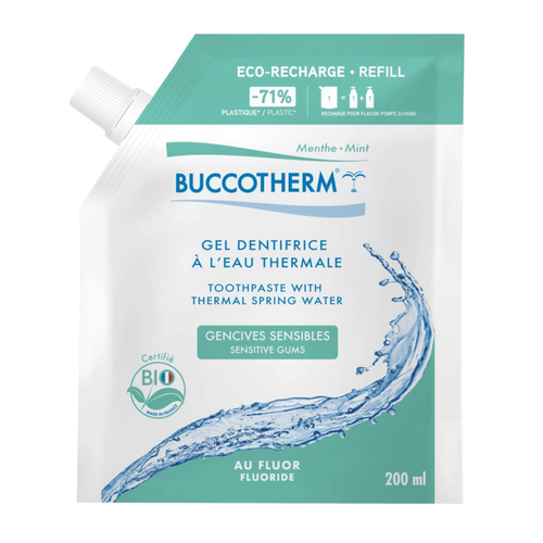 Visuel 1 du produit Éco-recharge gel dentifrice gencives sensibles Bio Buccotherm - 200 ml