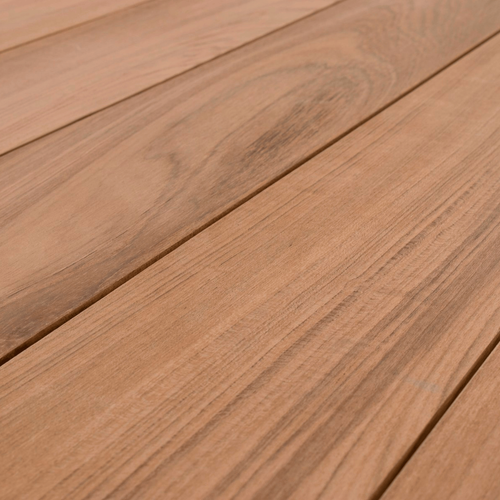 Visuel 6 du produit Table avec allonges Capucine coloris bois en aluminium et teck - 228/294 x 110 cm