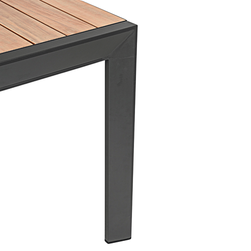 Visuel 7 du produit Table Calla avec allonges naturel coloris bois en aluminium - 160/240 x 100 cm