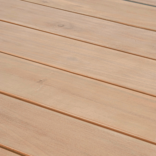 Visuel 8 du produit Table Calla avec allonges naturel coloris bois en aluminium - 160/240 x 100 cm