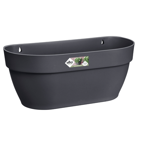 Visuel 1 du produit Bac mural en plastique recyclé gris anthracite Elho Vibia Campana - 35 x 16,2 x 14,8 cm