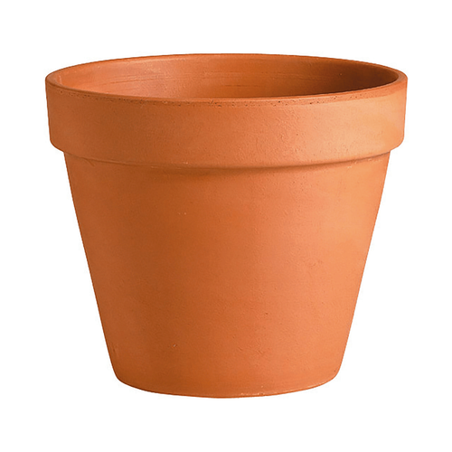 Visuel 1 du produit Vase brut rouge en terre cuite D.25 x H22,5