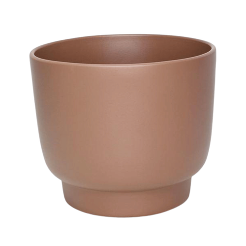 Visuel 1 du produit Cache-pot en céramique café Calm - Ø 6,5/7,3 x H 6 cm