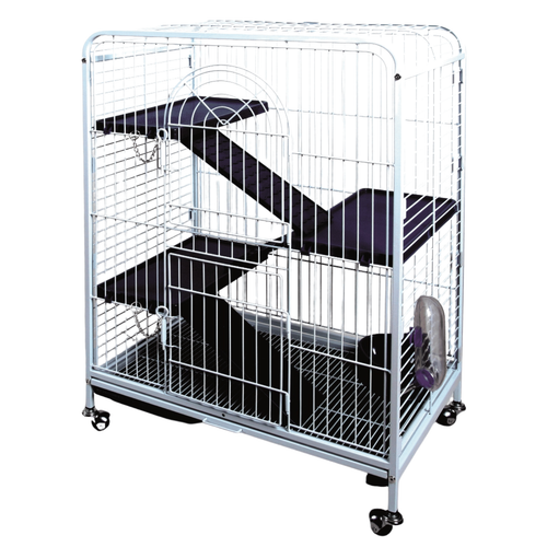 Visuel 1 du produit Cage tower pour rongeurs bleue 64x44xH93 cm