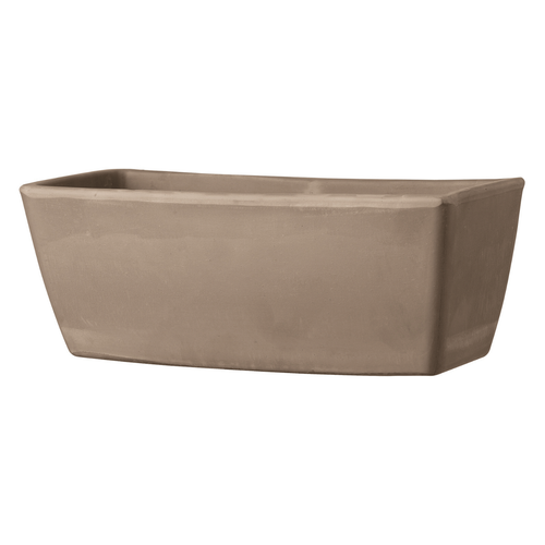Visuel 1 du produit Jardinière bord lisse, Gris grafite L42x P17,6x H15,6