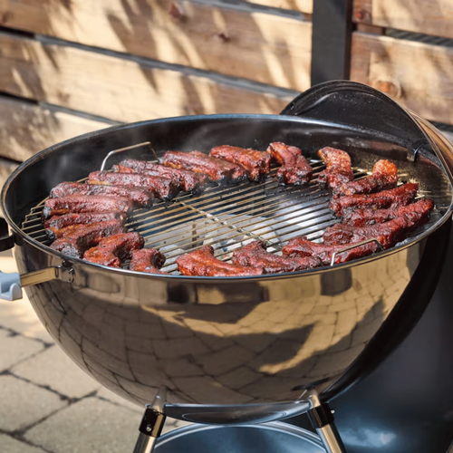 Visuel 5 du produit Barbecue charbon Original Kettle coloris noir en acier émaillé Weber - Ø 57 x 107 x 67 x 65 cm