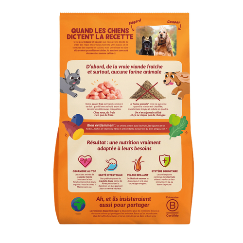Visuel 2 du produit Croquettes pour chien adulte au poulet sans céréales Edgard & Cooper - 7 kg