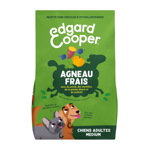 Visuel 1 du produit Croquettes pour chien adulte à l'agneau sans céréales Edgard & Cooper - 2,5 kg